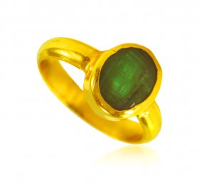 22 Karat Gold Emerald Ring ( Gemstone Rings )