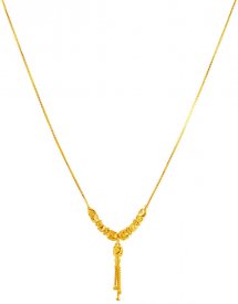 22Kt Gold Dokia Chain 18In