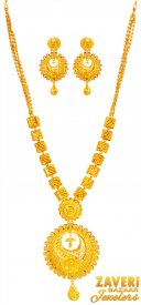 22k Gold Designer Filigree Necklace