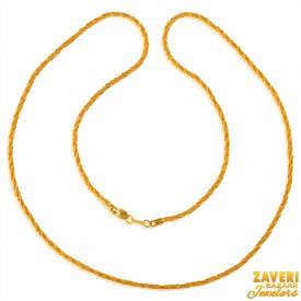 22 kt Fancy Gold Rope Chain