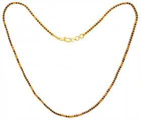 22KT Gold Beads Mangalsutra Chain