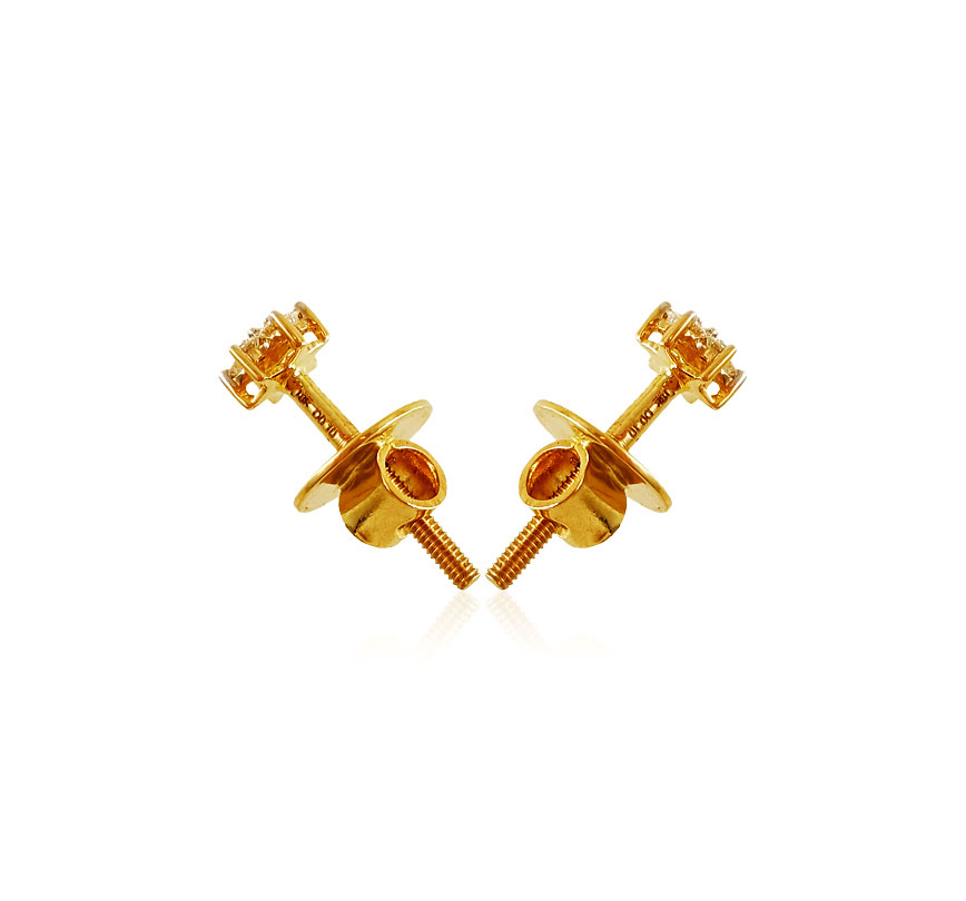  [ Diamond Earrings > 18Kt Yellow Gold Diamond Earrings  ]