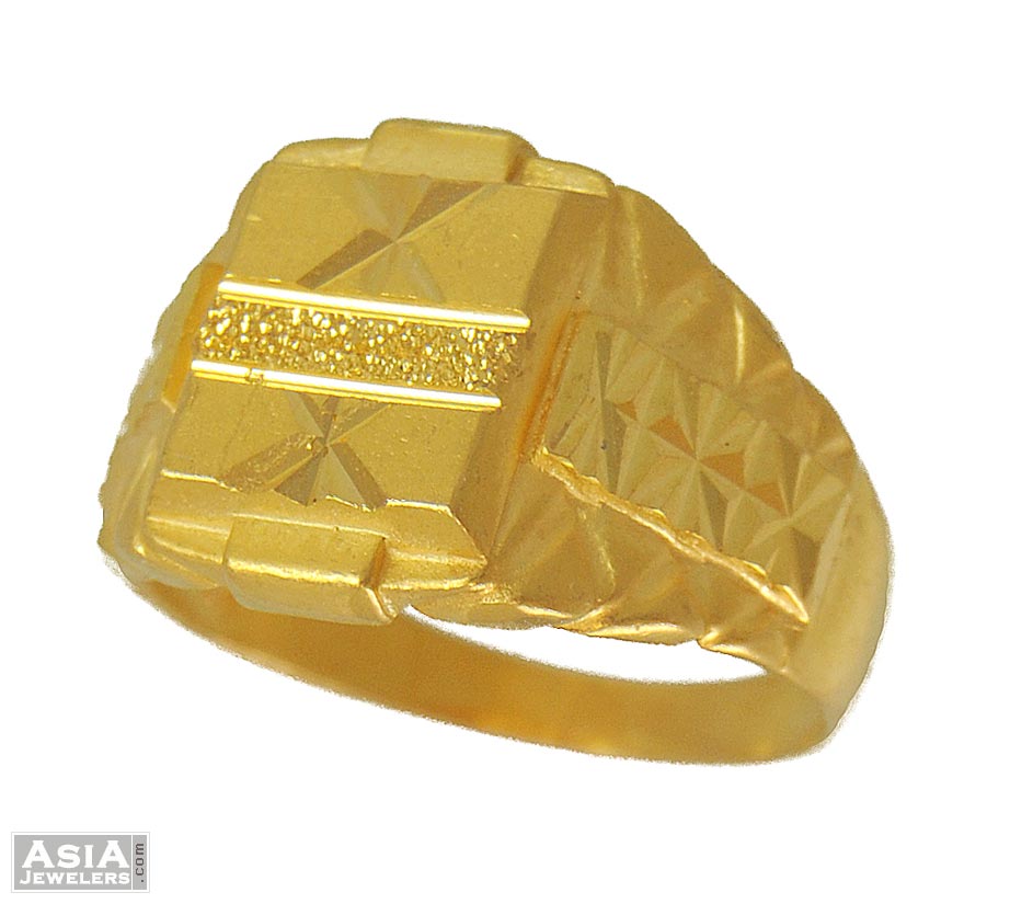 22K Mens Gold Ring