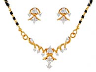 Necklace Earring Sets >  Gold Mangalsutra Sets > 