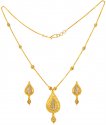 22 Karat Gold Necklace Earring Set - Click here to buy online - 1,302 only..