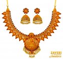 22 kt Traditional Temple Set - Click here to buy online - 6,536 only..