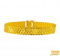 22k Gold Mens Flat Bracelet  - Click here to buy online - 2,650 only..