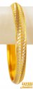 22KT Gold Fancy Punjabi Kada - Click here to buy online - 2,233 only..