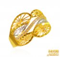 22 Kt Gold CZ Rings - Click here to buy online - 410 only..