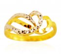 22kt Gold Two Tone Ring  - Click here to buy online - 301 only..
