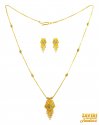 22 Kt Gold Two Tone Necklace Set - Click here to buy online - 1,343 only..