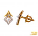 22Kt Gold and Pearls Earrings - Click here to buy online - 999 only..