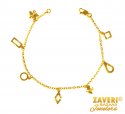 22k Gold Coins Bracelet  - Click here to buy online - 414 only..