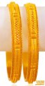 22k Gold Bangles(set of 2) - Click here to buy online - 4,668 only..