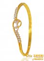 22k Gold CZ Kada  - Click here to buy online - 1,161 only..