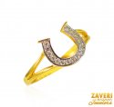 22Kt Gold CZ Ring - Click here to buy online - 222 only..