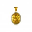 22k Ganesh Gold  Pendant - Click here to buy online - 455 only..