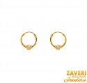 22 Karat Gold Hoop  - Click here to buy online - 178 only..