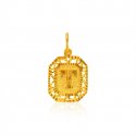 22K Gold Initial Pendant - Click here to buy online - 278 only..