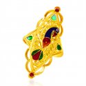 22kt Gold Fancy Peacock Ring - Click here to buy online - 614 only..
