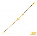 22Kt Gold Black Beads Bracelet - Click here to buy online - 526 only..