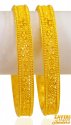 22k Gold Filigree Bangles(set of 2) - Click here to buy online - 2,665 only..