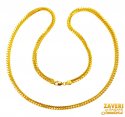 22K Gold Fox Tail Chain (20In) - Click here to buy online - 3,441 only..