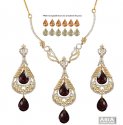 Changeable Stones Designer Set 22K  - Click here to buy online - 8,335 only..