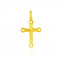 22 Kt Gold Cross Pendant - Click here to buy online - 190 only..