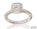 Click here to View - 18K White Gold Cushion Cut Ring 