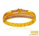 22K Gold CZ Ladies Ring - Click here to buy online - 550 only..