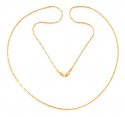 Click here to View - 22K Fancy Two Tone Chain (18 inch) 