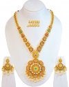 22Kt Gold Antique Necklace Set(Long - Click here to buy online - 14,633 only..