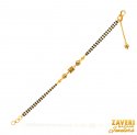 22Kt Gold Antique BlkBeads Bracelet - Click here to buy online - 818 only..