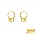 22K Gold Hoop with Hanging - Click here to buy online - 325 only..