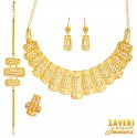 Click here to View - 21 Karat Gold Necklace Earring Set 