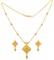 22k Gold Two Tone Necklace - Click here to buy online - 1,310 only..