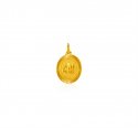 Click here to View - 22 Kt Gold Fancy Allah Pendant 