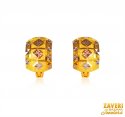 22KT Gold Clip On Earrings - Click here to buy online - 498 only..