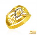 Click here to View - 22Kt Gold Two Tone Ring 