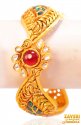 22Kt Gold Antique Kada (1 Pc) - Click here to buy online - 5,016 only..