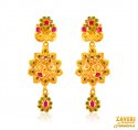 22 Karat Gold Peacock Earrings - Click here to buy online - 1,288 only..