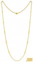 Click here to View - 22k Gold Fancy Pearl Chain  