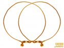 Click here to View - 22 Kt Gold Two Tone Anklet (2 PC) 