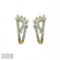 Fancy 18K Diamond Earrings - Click here to buy online - 1,914 only..