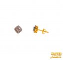 18Kt Gold Diamond Earrings - Click here to buy online - 1,372 only..