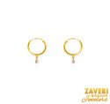 22K Gold Beads Hoops - Click here to buy online - 230 only..