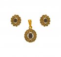 Click here to View - 22K Gold Pendant set with Sapphire 