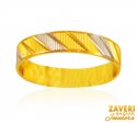 22 Kt Gold Two Tone Band - Click here to buy online - 245 only..