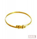 22k Gold Adjustable Kids Kada(1 Pc) - Click here to buy online - 558 only..